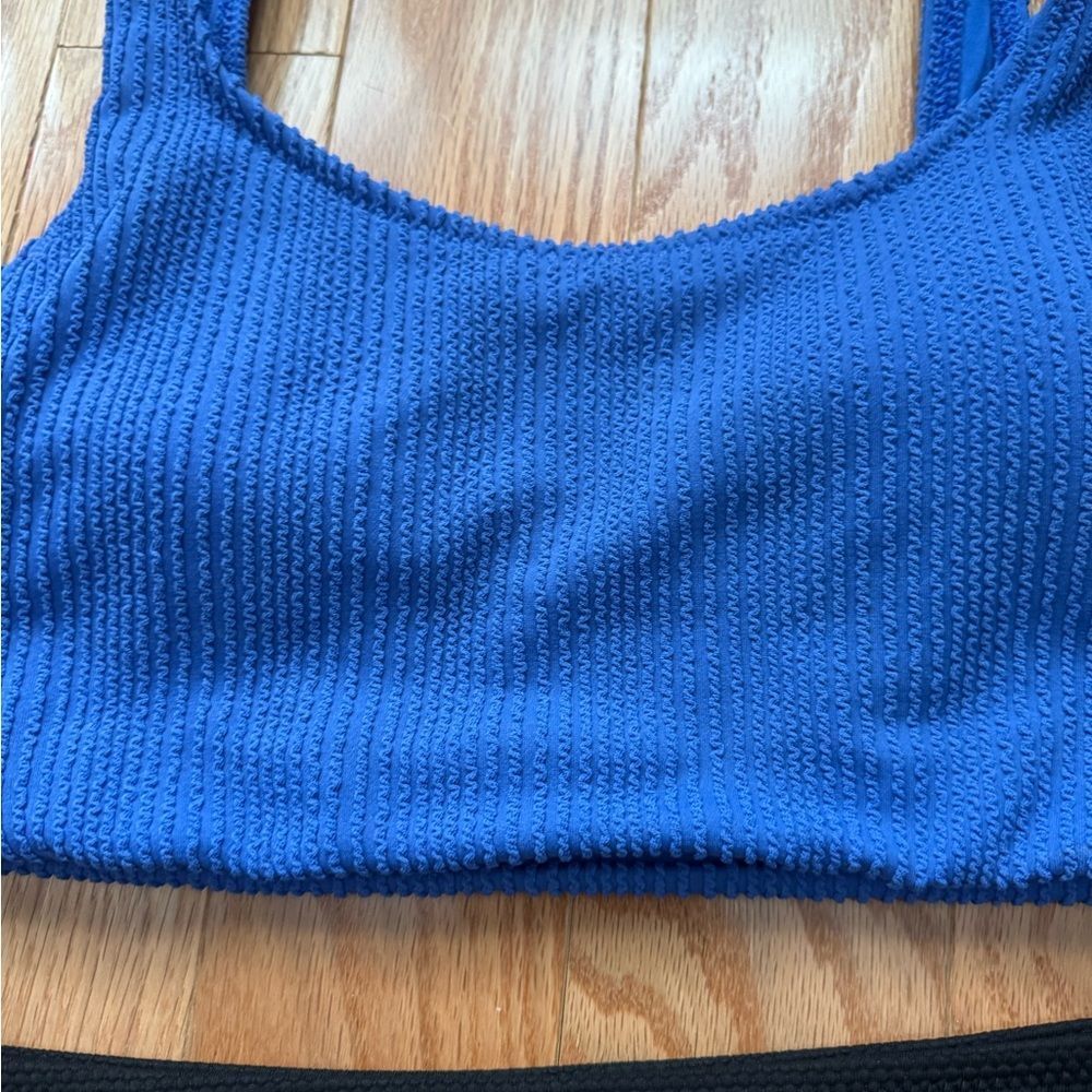 Old Navy Vibrant Blue and black swimsuit - Picture 12 of 12